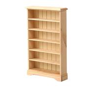 Piccola libreria ornamentale in legno in miniatura modello a 6 ripiani libreria in legno scaffale per case delle bambole decorazioni per mobili piccola libreria decorazioni per gli amanti dei libri