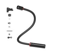 Piccola luce a LED flessibile con attacco a scarpa fredda e clip di sicurezza per studio e lavoro sul campo, luce flessibile pieghevole per foto