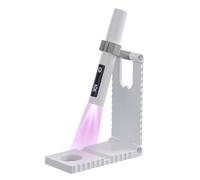 Piccola luce UV, lampada per unghie USB, 14,3 x 12,3 cm, design compatto, doppia modalità timer, display LCD per manicure, pedicure, studio, salone, campeggio
