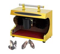 Piccola lucidatrice automatica per scarpe, commerciale, con doppie spazzole, compatta ed efficiente, lucidatrice elettrica per casa, hotel, ufficio, banca (C)