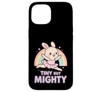 Piccola ma potente Kawaii Bunny Ballerina Groovy Ballet Custodia per iPhone 15