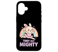 Piccola ma potente Kawaii Bunny Ballerina Groovy Ballet Custodia per iPhone 16