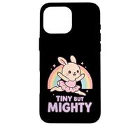 Piccola ma potente Kawaii Bunny Ballerina Groovy Ballet Custodia per iPhone 16 Pro Max