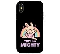 Piccola ma potente Kawaii Bunny Ballerina Groovy Ballet Custodia per iPhone X/XS
