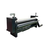 Piccola Macchina Avvolgitrice Manuale A Tre Rulli Con Struttura In Acciaio E Alluminio Azionata A Manovella Piegatura Efficiente, Lavoro Di Precisione