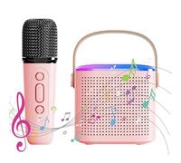Piccola macchina per karaoke, macchina per karaoke portatile - lettore musicale con microfono, macchina per cantare in famiglia, altoparlante per subwoofer per il canto in famiglia a casa