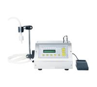 Piccola Macchina Riempitrice Di Liquidi For Succhi D'acqua Con Controllo Digitale, Dosatrice E For Bottiglie Pedale Controllo Preciso