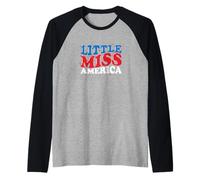 Piccola Miss America Maglia con Maniche Raglan