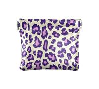 Piccola moneta in pelle PU viola leopardo accessori da viaggio unici per donne ragazzi ragazze