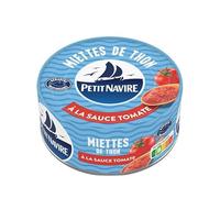 Piccola nave, briciole di tonno con salsa di pomodoro, processo responsabile, 140 g, 3 pezzi