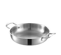 Piccola Padella in Rame - pentola in Acciaio Inox da 18 cm, Adatta per stufati Coreani, zuppe, Brodi, ECC., è la Scelta Ideale per la Cucina di Famiglia.