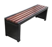 Piccola panca da giardino resistente alle intemperie, struttura in legno e metallo, panca a 2 posti, per giardino, balcone e terrazza, supporta fino a 220 kg, lunghezza 1,5 m, disponibile in 17 colori