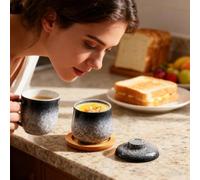 Piccola Pentola In Ceramica a Stufato - Piccola In Ceramica a 250ml Antigoccia Per Zuppa E Noole | Noole a Cucina per Cottura a Vapore | Verura olci Antipasto