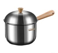 Piccola pentola per salsa da 400 ml per alimenti per bambini, base in acciaio inossidabile 304, per cucinare sano non rivestito, manico in faggio, adatta al congelatore, essenziale da cucina (800 ml)
