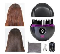 Piccola Piastra Per Capelli - 2 in 1 Ricaricabile Senza Filo | Spazzola Per Capelli Lisci E Piastra Piccola | Per Uso Quotidiano Viaggio Casa Lavoro Lunghi Corti Ricci Frangia Contorno Styling