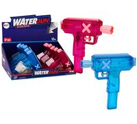 Piccola pistola ad acqua trasparente blu rosa