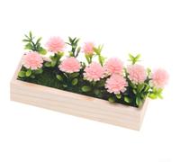 Piccola plastica per case delle bambole, cortili e BJD per rappresentazione paesaggistica stagionale in miniatura (rosa)