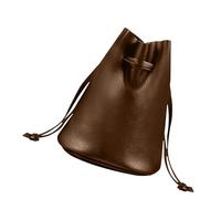 Piccola pochette à cordon - pochette en cuir noir ,petite pochette cadeau sacs transparent pour Candy sacs à cordon noir cuir PU pour hommes et femmes pour Dades Pierres, objectif appareil phot