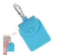 Piccola pochette in silicone con moschettone - pochette per borsa | Borse per pannolini multiuso di piccole dimensioni per donne, uomini, ragazzi, ragazze, Light Blue2, Se référer au descriptif,