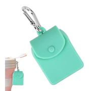 Piccola pochette in silicone con moschettone - pochette per borsa | Borse per pannolini multiuso di piccole dimensioni per donne, uomini, ragazzi, ragazze, verde, Se référer au descriptif,