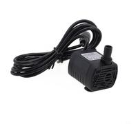 Piccola pompa dell'acqua senza spazzole a corrente continua da 12 V, pompa subacquea silenziosa < 35 dB per fontane e laghetti di pesci, pompa centrifuga ad alta efficienza con albero in acciaio inox