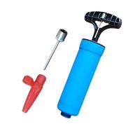 Piccola pompa manuale per palloncini, pompa da calcio portatile piccola pompa a mano, pompa ad aria blu alla moda con ago, pompa a mano resistente all'usura per pallacanestro, calcio