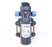 Piccola pompa sommergibile regolabile, 60 W, 116 psi, 5 l/min, pompa a membrana ad alta pressione, pompa autoadescante, interruttore automatico, intelligente CC 12 V, 24 V, 100 °C acqua (3 V)