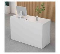 Piccola reception moderna con cassetti chiudibili, banco cassa della reception, elegante mobile per ricevimenti al dettaglio, banco reception compatto (G, 140 x 40 cm)