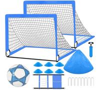 Piccola rete da calcio, di calcio giovanile - Set di rete da calcio portatile pop-up, attrezzatura sportiva per scuola, giochi di esercizio, attività all'aperto per ragazzi