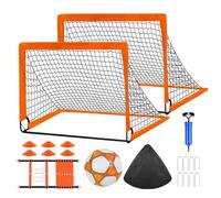 Piccola rete da calcio, lente da calcio giovanile - Set di gol di calcio Pop-up portatile,Attrezzatura pratica per ragazze ragazzi, attività di formazione per la spiaggia scolastica