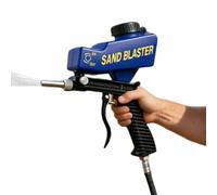 Piccola sabbiatrice regolabile a prova di perdite | Sabbiatura per compressore ad aria compressa per gusci di noce, soda, polvere, metallo, legno, vetro, cemento, armadio