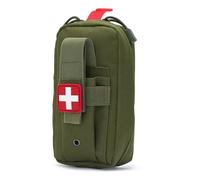 Piccola sacca aidica a netta Bag tattico per trauma da molle sacca Libin EMT IFAK MEDICA BASS (Verde militare)
