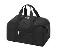 Piccola sacca da palestra da 35,6 cm, mini borsone leggero per viaggi, palestra, sport, nero scuro