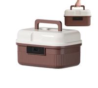 Piccola scatola con serratura - Contenitore sicuro con maniglia per il trasporto combinazione di farmaci per riporre telefono, gioielli, oggetti personali, documenti, oggetti di valore e file