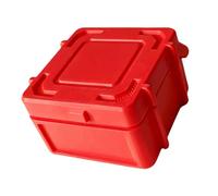 Piccola scatola per hardware coperta, Red | Custodia organizer impilabile per lo smistamento in laboratorio viti, rondelle e riparazione