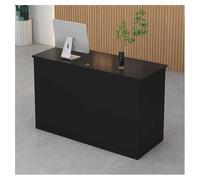 Piccola scrivania moderna con cassetti chiudibili, elegante bancone della reception e banco cassa con armadietto (K, 80 x 40 cm)