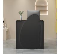 Piccola scrivania moderna per ricevimenti con luce a LED e cassetto chiudibile a chiave, per saloni di ingresso e minimarket, soluzione elegante per la reception