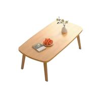 Piccola scrivania pieghevole - Tavolo basso pieghevole - Nessun montaggio richiesto - Scrivania pieghevole - Home Office - Tavolo pieghevole per computer - 80 x 50 x 44 cm, 7,45 kg - colore legno