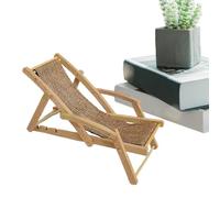Piccola Sedia Da Spiaggia Modello - Sedile Del Salotto In Legno, Piccoli Mobili Desktop | Display Dollom House Decoration Prop, Sala Tavolo Ornamento Per Bambini Teens Shelf Setup Design Della
