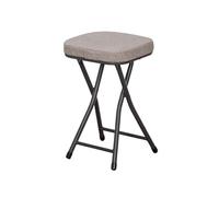 Piccola sedia pieghevole portatile, struttura in acciaio leggero, seduta imbottita per interni ed esterni, design con forte portante, per cene, eventi, matrimoni, feste, picnic (finitura cromata)