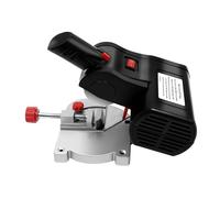 Piccola sega trasversale/troncatrice, 90 W, mini sega circolare da tavolo, velocità massima 6000 giri/min, regolabile da 0° a 45°, troncatrice in metallo con utensile di serraggio per metalli molli e