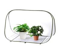 Piccola serra in plastica per giardino con ripiani per esterni portatile per vasi da fiori piante frutta verdura (90 x 52 x 62 cm)