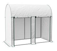 Piccola serra Outsunny con 2 ante con cerniera 200x100x178 cm Bianco
