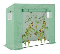 Piccola serra Outsunny con finestre per far crescere pomodori