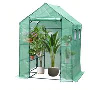 Piccola serra | Tenda per pomodori con pellicola in PE resistente ai raggi UV | Serra in acciaio salvaspazio per giardino e balcone Piccola serra: la soluzione perfetta per la cura delle piante. Quest