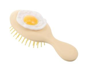 Piccola Spazzola a Cuscino D'aria Gialla Abs, Mini Pettine da Viaggio | Facile da Tenere, Forma Adorabile, Design Unico, Uso Quotidiano e Viaggio