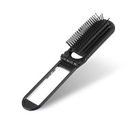 Piccola spazzola per capelli pieghevole, mini spazzola per capelli con specchio, spazzola per capelli da viaggio, pettine massaggiante per capelli tascabile, spazzola per capelli per donne e uomini,