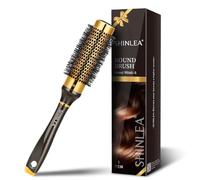 Piccola spazzola rotonda per capelli corti, spazzola a rullo in alluminio per frangia di asciugatura, spazzole per capelli da salone per donne capelli ricci e lisci - Barile da 3,3 cm, 4,8 cm con
