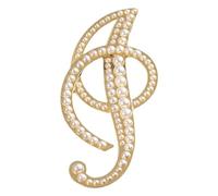 Piccola spilla, spilla da bavero con iniziale o fermacravatta, regalo personalizzato minimalista per donna e uomo, oro dalla A alla Z (I)