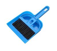 Piccola spinta a mano Dust pazzo set multifunzionale tavolo portatile top pennello strumenti per la pulizia della spazzola per tastiera per computer in miniatura a presa (Blu)